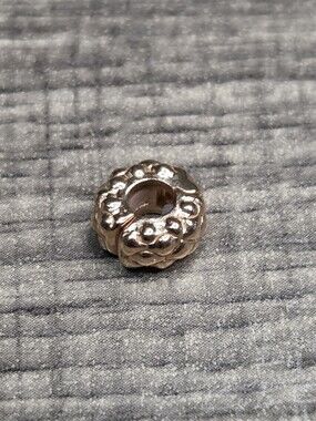 Authentic Pandora Studded Clip Charm Rose Gold-Plated